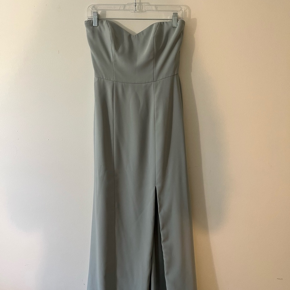 After Six Strapless Dress in Gray Size 6